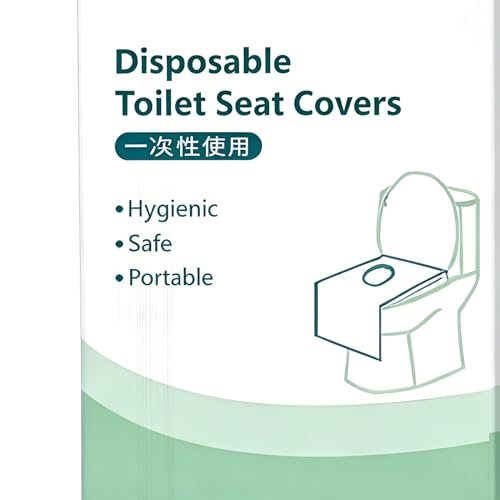 Fundas protectoras para asiento de inodoro de papel desechable grandes para adultos 8