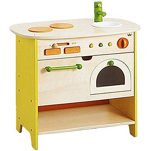 HO-TBO Küche Spielzeugsets, Spielküche aus Holz Little Chef Pretend Kochen Spielzeug-Set mit Kochzubehör, Intelligent…