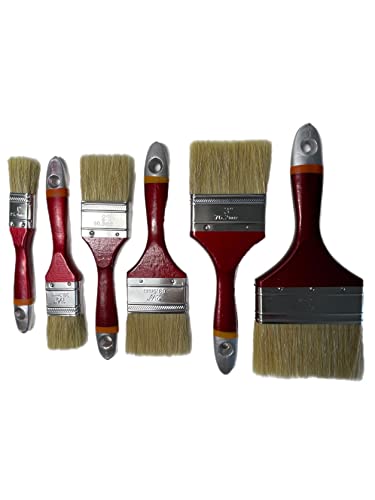 Set di 36 pennelli per vernice 25/38/50/63/75/100 mm, 6 pennelli da pittore