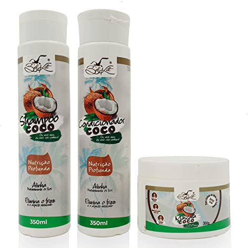 Kit Capilar Mais Coco Belkit Shampoo/Condicionador/Máscara