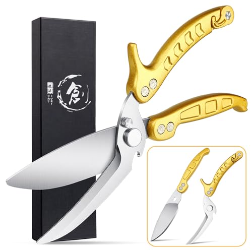 Poultry Shears, Germany Detachable Heavy Duty Kitchen Scissors, Golden Kitchen ...