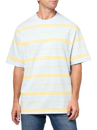 HUGO Men's Engineered Stripe Cotton T-Shirt