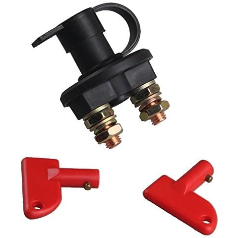 YCNK 12V/24V Automotive Battery Isolator Disconnector Cut Off Power Kill Switch Cover