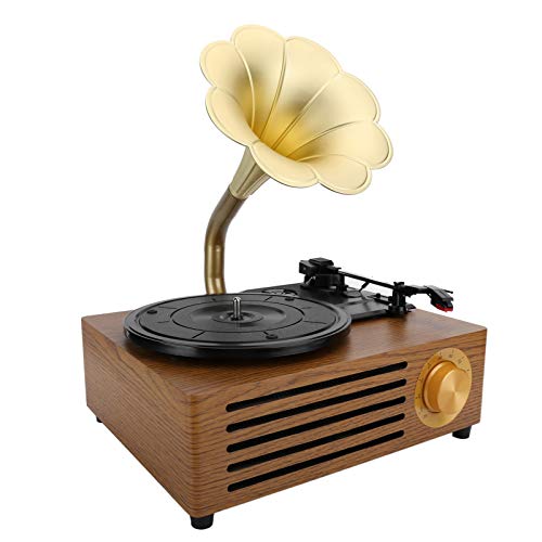 Xuzuyic Giradischi in Vinile 33/45/78 RPM, Giradischi retrò, Giradischi Bluetooth Vintage, impianto Stereo per casa e Ufficio