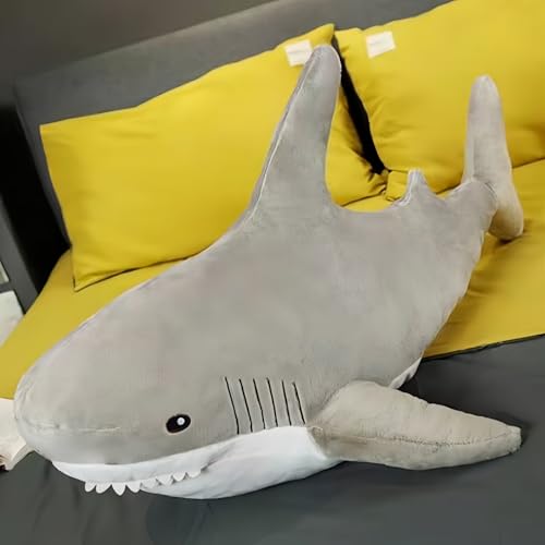 Image of Ryttir XXL Giant Shark Stuffed Animal, Chubbier Shark Pillow Plush Body Pillow, Perfect Christmas Stress Relief Gift for Kids & Women