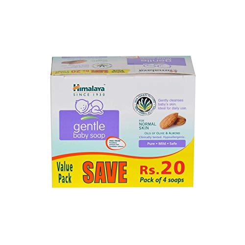 Image of Himalaya Baby Shampoo (400 ml), Gentle Bath (400ml) and Gentle Soap Value Pack, 4 * 75g Combo