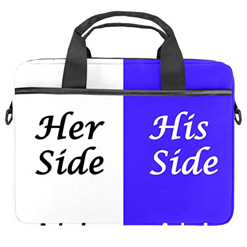 Sacoche bandoulière ordinateur portable 13.3 pouces sac housse PC portable 14.5" bleu
