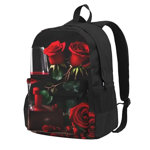 Sac à dos étanche et léger imprimé rose romantique pour le plein air