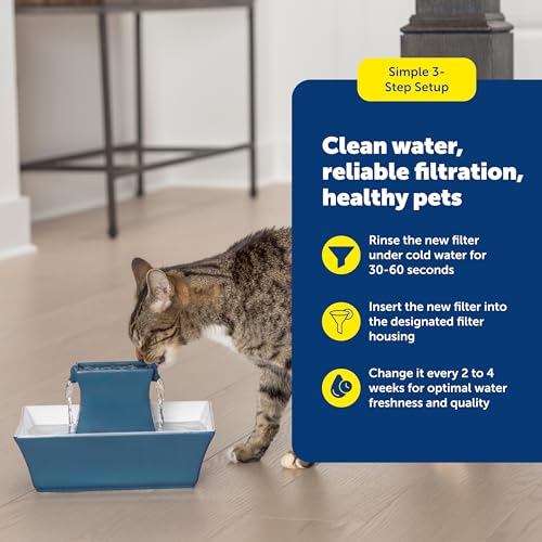 Image of PetSafe Drinkwell Pet Fountain Replacement Carbon Filters, 12 Filters | Certified Fit for Drinkwell Fountains, 50% More Carbon Than Generic Brands, 2-4 Weeks Filtration per Filter