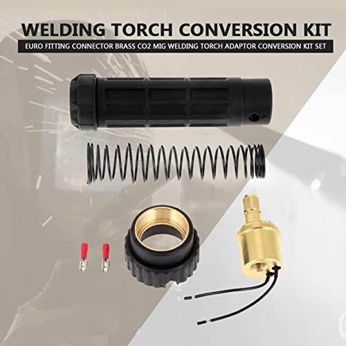 Conjunto de kit de conversão de adaptador de tocha de solda de CO2 Mig de latão Euro Fitting Connect