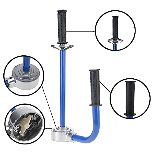 Relmon JU-0148-2 Stretch Film Dispensers,Pallet Stretch Film Packing Machine Shrink Wrap Dispenser Holder,Adjustable Height 12-20 Inch,Blue thumb #2