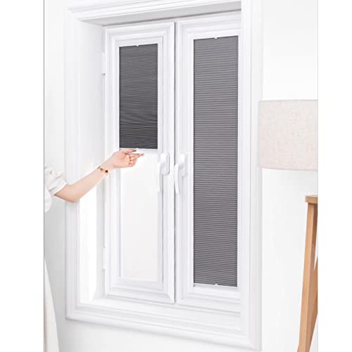 Cellular Shades Room Darkening, Blackout Window Shades top Down Bottom up, Sun Protection Pleated Blinds, Interior Privacy Screens, Cordless Honeycomb Blinds,WxH-30x200cm/11.8x78.7in