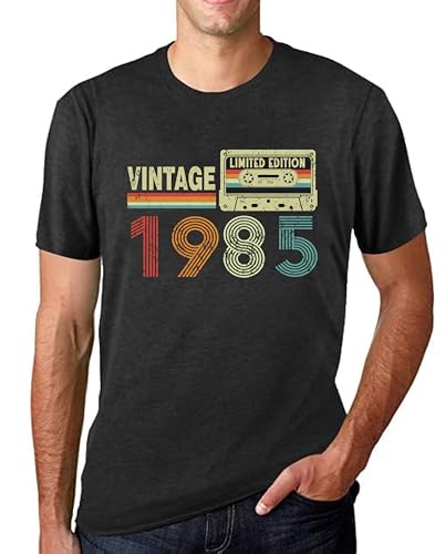 40th Birthday Gifts Men Vintage 1985 Shirt Mens 40 Year Old Graphic Tee Dad Fathers Gifts
