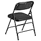 Flash Furniture 4er Set gepolsterter Klappstuhl Stoff schwarz Gemustert