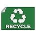 Mabor 4Pcs Recycle Stickers for Trash Can/Bins, 10 x 7 Inches Green Recycling Stickers Sign for Sorting, Waterproof Self Adhesive Vinyl Recycle Labels for Indoor Outdoor Use