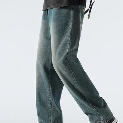 Men's Tall Jeans Extra Long Length Straight Fit Denim Pants Slim Thin Stretch Casual Classic Trousers2