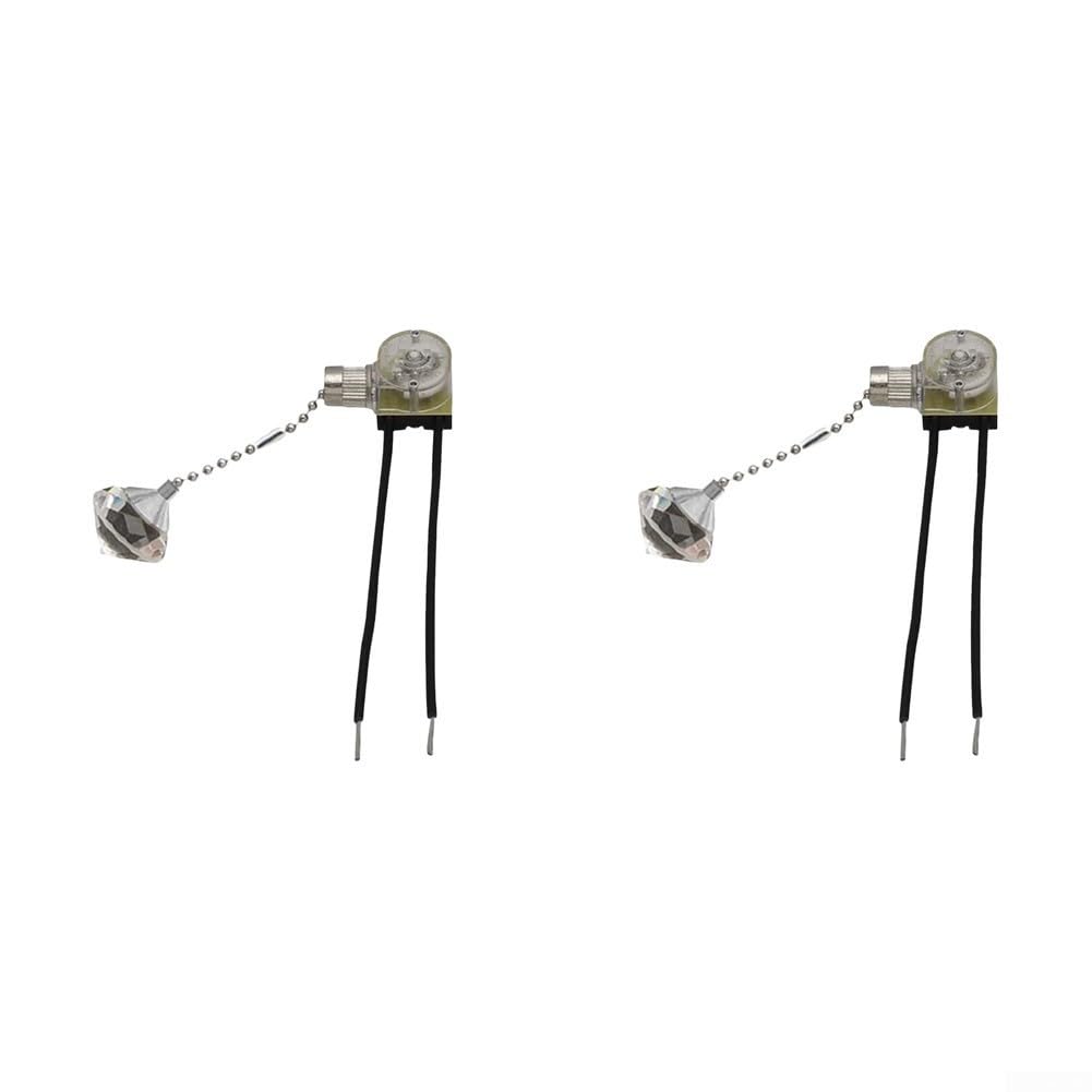 Interruptor de para cadena Vintage 2 Unidades para Lámpara Interruptor(gold 200cm)