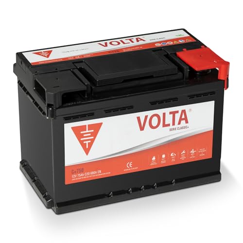 Bateria de Coche Classic + 75Ah 680A - Borne +Dcha - Medidas Largo 278 x Ancho 175 x Alto 175 mm con 2 años de Garantía - Fabricación Europea.