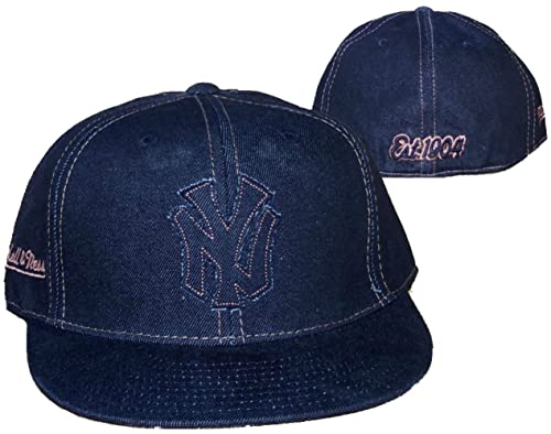 Gorra VF New York Yankees Denim Patch Logo ajustada negra miniatura 1