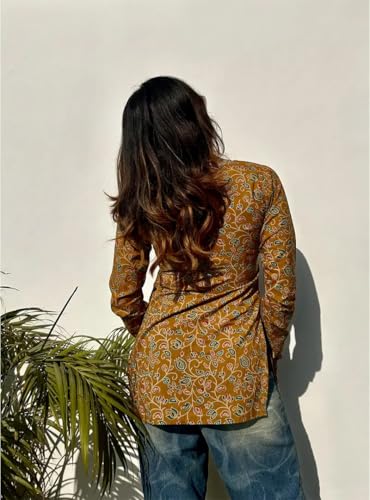 Image of ANNI Designer Cotton Short Kurti for Women | Stylish Kurti | Short Kurti Top | Casual Kurta for Women | Comfortable Cotton Kurtis for Womens