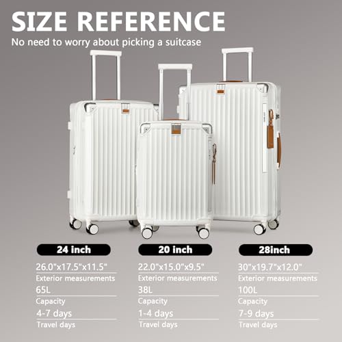 Joyway 3 Piece Luggage Set with USB Port