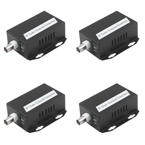 Extension IP Ethernet sur Coaxial Kit 4 Pièces pour Vidéosurveillance HD