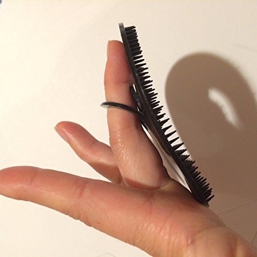 12 Pocket Hair Brush Men Beard Mustache Palm Travel Comb Styler Scalp Massager - Thumbnail 5
