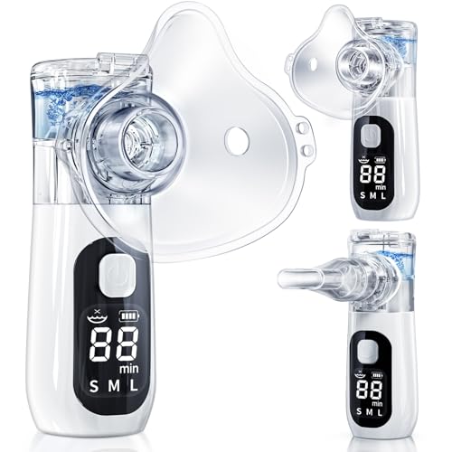 HAWKWAY Portable Nebulizer for Adults Kids Handheld Nebulizer Mist with LED Digital Display &...