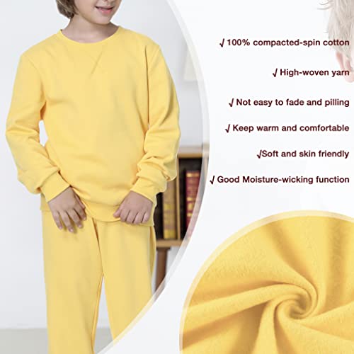 UNACOO Sweatshirt Kids Crewneck Long Sleeve Fleece Sweatshirt Pullover Cotton Tops for Boys or Girls (Age 3-12 Years)3