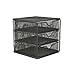 Mind Reader Desktop Accessory Storage, Desk Supplies, Organizer, Office, Metal Mesh, 6.25