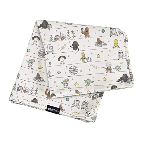 Image of Milk Snob Star Wars Baby Blanket, Precious Padawans - Super Soft, Weighted, Dual Layer - Newborn Swaddle, Security Blanket, Nursery Room Toddler Bed Essentials, Premium Rayon Blend, 35x35