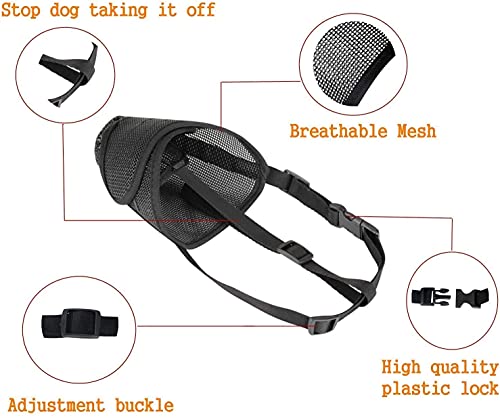 ILEPARK Museruola per Cane in Nylon con Strap