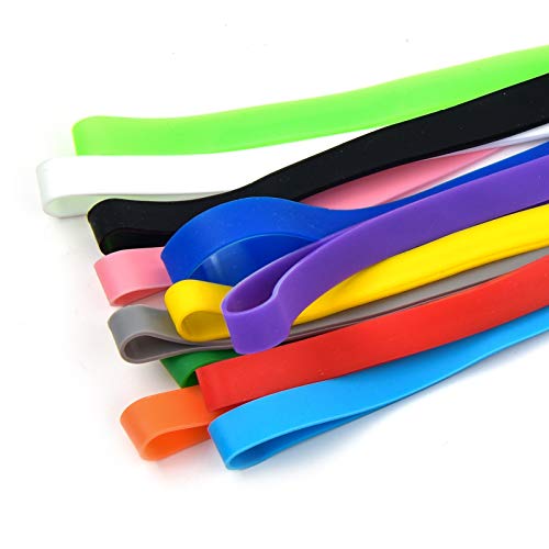 Coopay 36 Pieces Silicone Rubber Bands Elastic Bands Elastic Rubber Wrapping Bands For Books, Art, Exercise, Crab Traps, Cooking, Wrapping, Heat, Cold, Uv, Chemical Resistant (12 Inch) #TOP3