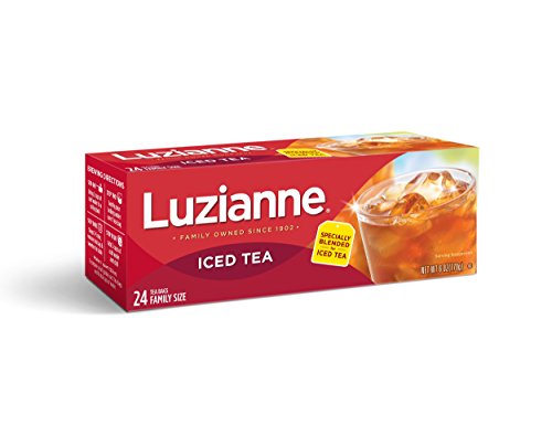 Luzianne Family Size Iced Tea Bags 24 ct. Box (Pack of 6)