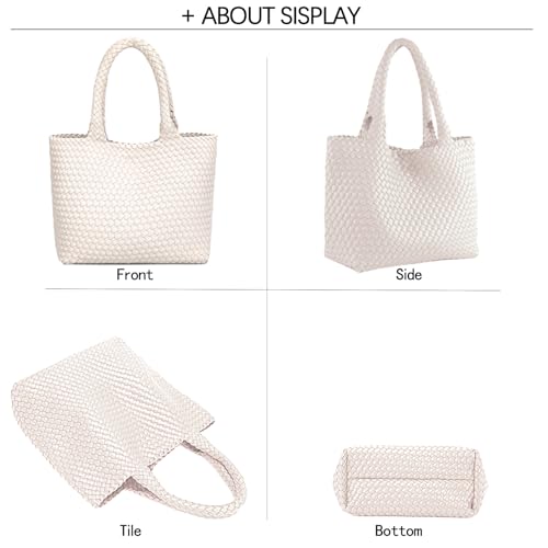 Image of JINMANXUE Fashion Woven Bag Shopper Bag Travel Handbags and Purses Women Tote Bag Large Capacity Shoulder Bags