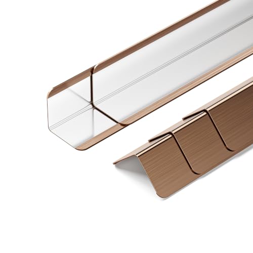 Image of 304 Stainless Steel Wall Corner Guards (5, Copper Red, 2x2x48 Inches)