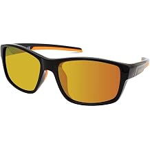 Harley-Davidson Mens Rectangle Shape Sunglasses, Black Frame/Smoke Mirror Lenses