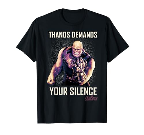 Image of Marvel Avengers: Infinity War Thanos Demands Silence T-Shirt