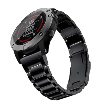 synsing Pulseira de titânio de 22 mm compatível com Fenix 8 de 47 mm/E 47 mm/7/6 Pro/5 Plus/EPIX 2/Forerunner 965 955, 26 mm de liberação rápida para Fenix 8 51 mm/Enduro 3 51 mm/7X Pro Sapphire