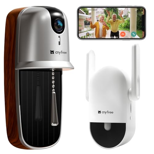 anyfree 2025 Video Doorbell with Solar Assist
