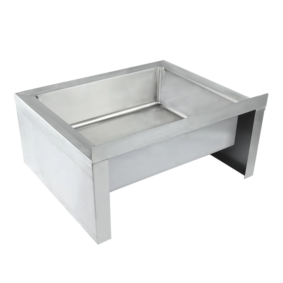 Empura 20" x 24" Stainless Steel One Compartment Mop Sink | Heavy-Duty Commercial Kitchen Bar Basin with 20" x 16" Bowl for Restaurant Laundry Utility Room | 20"W x 18.26"D x 10.24"H, 18 Gauge, NSF