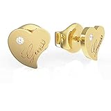 Symbol: Herz Guess HEART LOGO STUD GL, gelb(gold), Gr. N