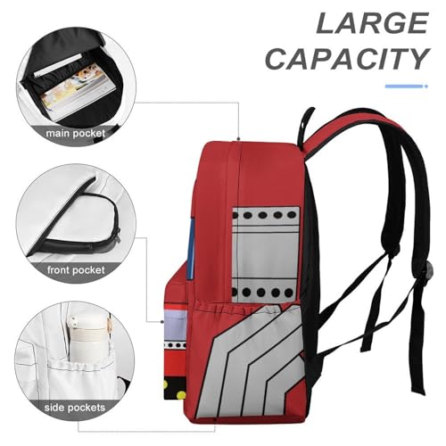 Truck Backpack 17 Inch Cartoon Truck Backpack Large Capacity Daily Commuter4