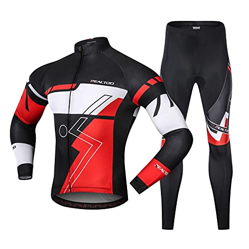 Conjunto de Baugger malha masculina de ciclismo Camiseta de manga longa respirável para bicicleta Ja