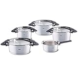 Vielseitig: Das Topf Set eignet sich als Suppentopf, Gemüsetopf, Nudel und Pastatopf, Bräter oder Schmortopf (flacher Kochtopf) zum Anbraten und Schmoren