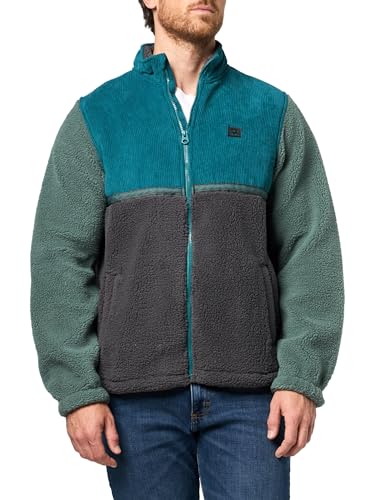 Billabong - Billabong Mens Full Zip Mock Neck Sherpa Jacket, Charcoal Grey, XL - Best Deal on Amazon