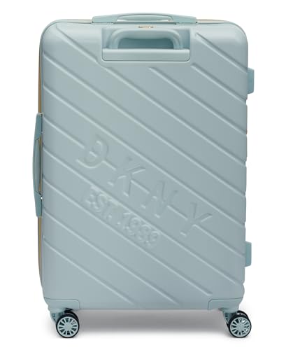 DKNY Stripe Upright Hardside Luggage 27", Jade Sky4