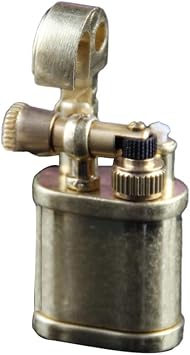 Mini Kerosene Lighter Creative Retro Old-Fashioned Grinding Wheel Lighter Men's Gift (HT703GOLD)