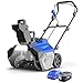 WILD BADGER POWER Cordless Snow Blower 40V 20" Electric, Brushless Battery Powered with LED Single Stage for Wet Snow and Heavy Snow, Blue