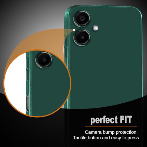 Image of Back Cover for Samsung Galaxy A06 4G / A06 5G | Full Camera Protection | Premium Liquid Silicon Case | Flexible Bumper Case for Samsung Galaxy A06 4G / A06 5G (Green)